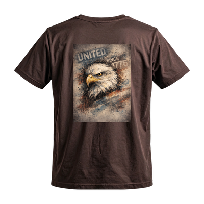 United Since 1776 (Back Print) Vintage Eagle Patriotic 250th Anniversary T-Shirt