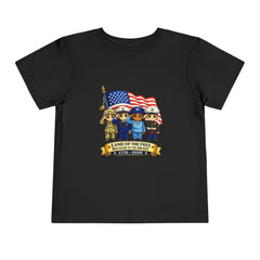 Land of the Free - Toddler 250th Anniversary Patriotic Shirt
