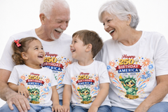 Happy 250th Birthday America - Kids Patriotic Celebration Shirt