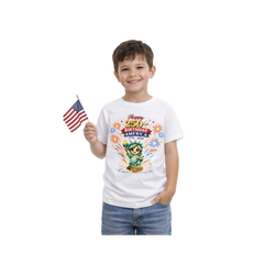 Happy 250th Birthday America - Kids Patriotic Celebration Shirt