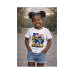 Land of the Free - Toddler 250th Anniversary Patriotic Shirt