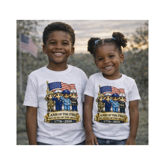 Land of the Free - Toddler 250th Anniversary Patriotic Shirt