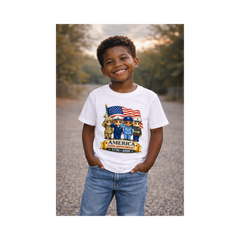 Land of the Free - Toddler 250th Anniversary Patriotic Shirt