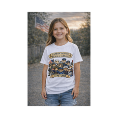 Land of the Free - Kid 250th Anniversary Patriotic Shirt