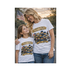 Land of the Free - Adult / Teen 250th Anniversary Patriotic Shirt