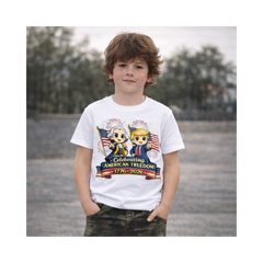 Freedom Leaders - Kids 250th Anniversary Patriotic Shirt (1776-2026)