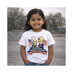 Freedom Leaders - Kids 250th Anniversary Patriotic Shirt (1776-2026)