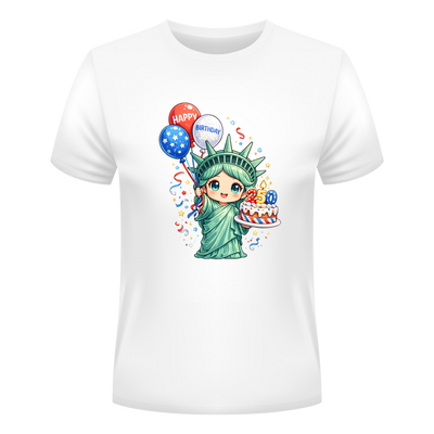 Birthday Lady Liberty - Adult / Teen 250th Anniversary Shirt