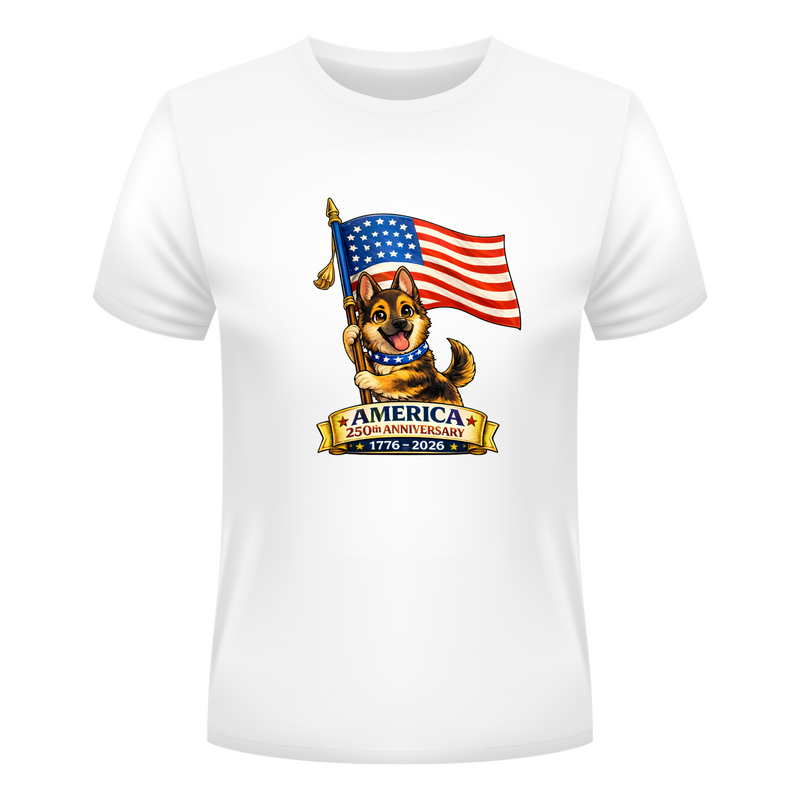 Patriotic Puppy - Kids 250th Anniversary Shirt