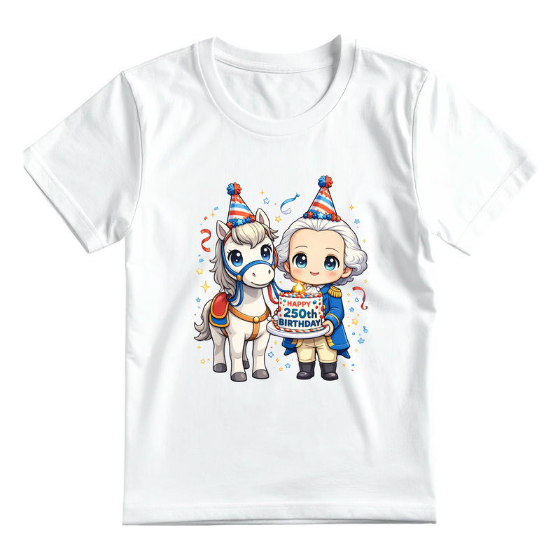 George Washington - Toddlers 250th Birthday Shirt