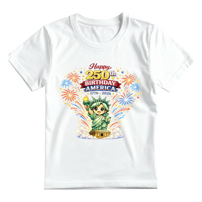 Happy 250th Birthday America - Toddler Patriotic Celebration Shirt