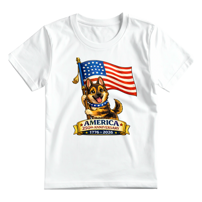 Patriotic Puppy - Toddler 250th Anniversary Shirt