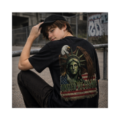 United We Stand (Back Print) Freedom Since 1776 Grunge Patriotic T-Shirt | Teen and Adult Unisex Shirt